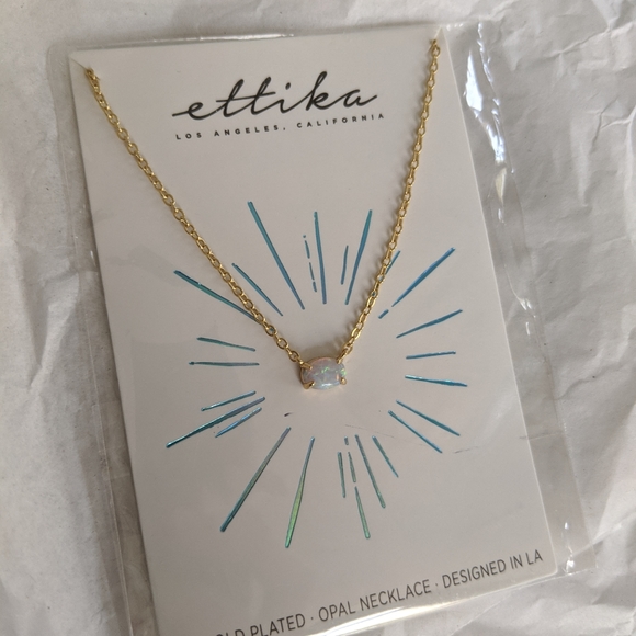 Ettika Koyocera Opal Necklace 18k Plated Gold NEW - Picture 11 of 11